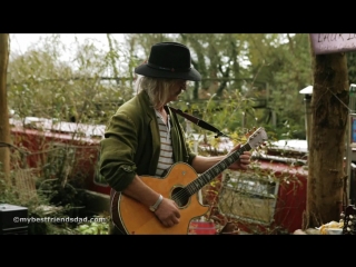 elderly long-haired hippie decided to remember his youth