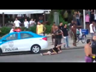per arol fans are arrested after the confusion at leme; vdeo